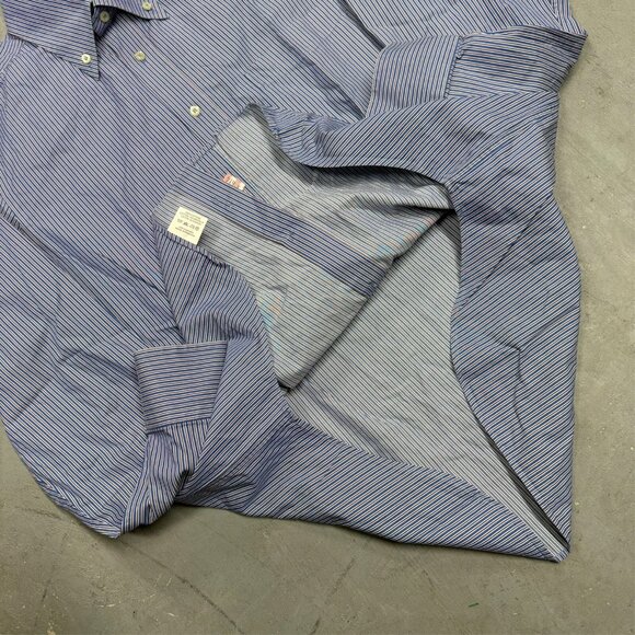 BOGGI Milano Striped Dress Shirt Multicolor 41 16 Large - Picture 8 of 8